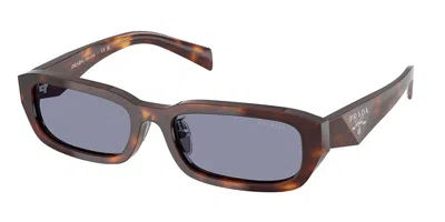 Prada Pr B06sf Asian Fit 15w03n Women's Sunglasses Tortoiseshell Size 55 In White