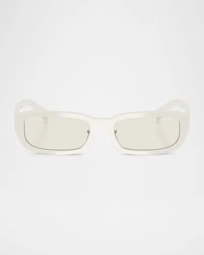 Prada Pr B06sf Rectangular Sunglasses In Black Grey