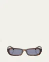 Prada Pr B06sf Rectangular Sunglasses In Grey