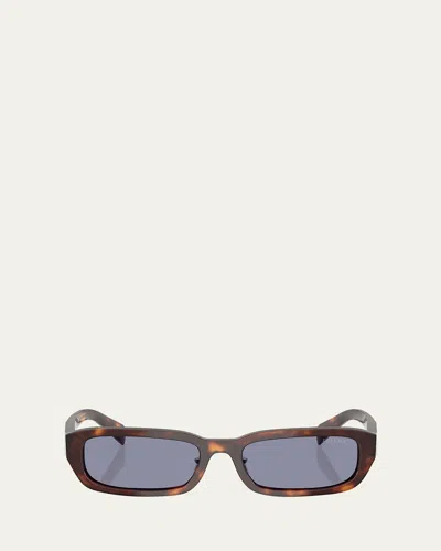 Prada Pr B06sf Rectangular Sunglasses In Grey