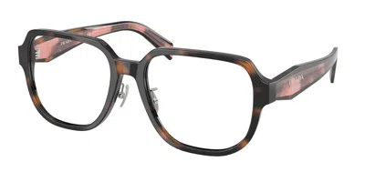 Prada Pr B07vd Asian Fit 23a1o1 Women's Glasses Tortoiseshell Size 56 - Free Lenses - Blue Light Block Ava In Multi