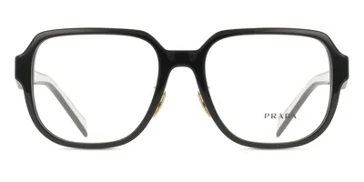 Prada Pr B07vd Asian Fit Women's Glasses, Black, Size 56
