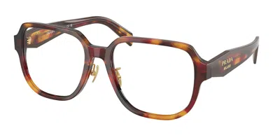 Prada Pr B07vd Asian Fit Women's Glasses, Tortoiseshell, Size 56 In Brown