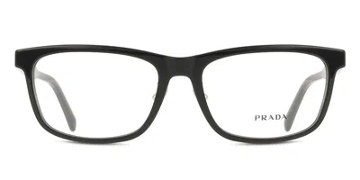 Prada Pr B08vd Asian Fit Men's Glasses, Black, Size 56