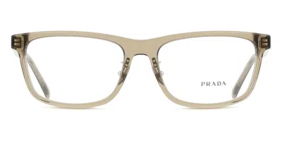 Prada Pr B08vd Asian Fit Men's Glasses, Brown, Size 56