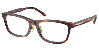Prada Pr B08vd Vestibilità Orientale 15w1o1 Occhiali Da Vista Tartarugatishell Per Uomo (solo Montatura) In Brown