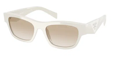 PRADA PR B09S 26A80M WOMEN’S SUNGLASSES WHITE SIZE 52