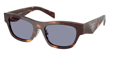 Prada Pr B09sf Asian Fit 15w03n Women's Sunglasses Tortoiseshell Size 53 In Brown