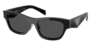 Prada Pr B09sf Asian Fit 16k08z Women's Sunglasses Black Size 53
