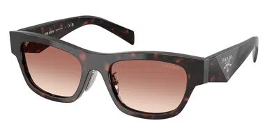 Prada Pr B09sf Asian Fit 17n50l Women's Sunglasses Tortoiseshell Size 53
