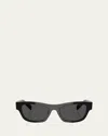 Prada Pr B09sf Butterfly Sunglasses In Black