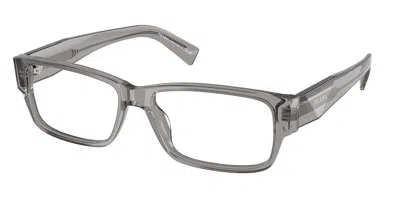 Prada Pr B09v Men's Glasses, Clear, Size 55 In Gray