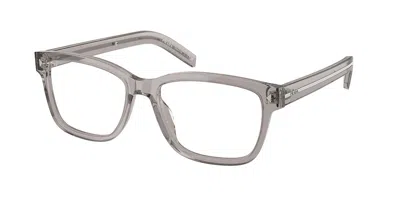 Prada Pr B10v 10j1o1 Men's Glasses Clear Size 55 - Free Lenses - Blue Light Block Available In Gray