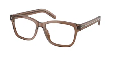Prada Pr B10v 28i1o1 Men's Glasses Brown Size 55 - Free Lenses - Blue Light Block Available