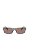 Prada 57mm Rectangular Sunglasses In Blue