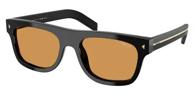Prada Pr B12s 16k60f Occhiali Da Sole Neri Per Uomo In Black