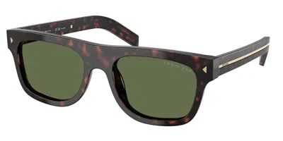 Prada Pr B12s Polarized 17n20g Occhiali Da Sole Tartarugatishell Per Uomo In Brown