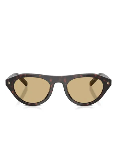 PRADA GEOMETRIC-FRAME SUNGLASSES