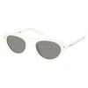 Prada Pr B15s 17k80r 51mm Womens Irregular Sunglasses In White
