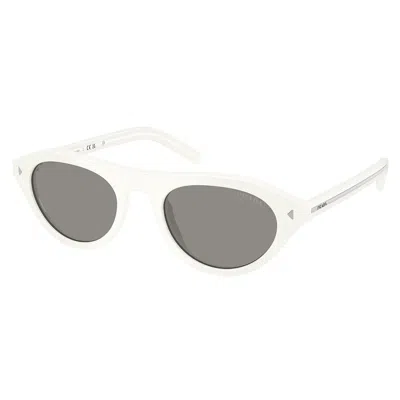 Prada Pr B15s 17k80r 51mm Womens Irregular Sunglasses In White