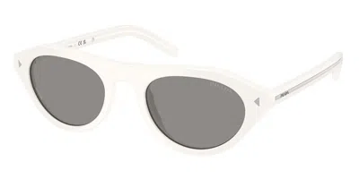 Prada Pr B15s 17k80r Occhiali Da Sole Bianchi Per Donna In Blue