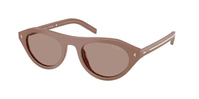 Prada Pr B15s 28d02t Occhiali Da Sole Marroni Per Donna In Brown