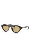Prada Women's Standard Sunglasses, Pr B15s In Light Brown