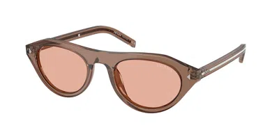Prada Pr B15sf Asian Fit 28i50w Women's Sunglasses Brown Size 52