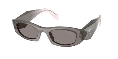 Prada Pr B16s 20f80q Occhiali Da Sole Grigi Per Donna In Gray
