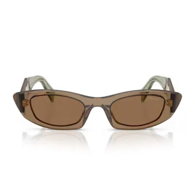 Prada Pr B16s  Symbole 29e90f Terra Sunglasses In Brown