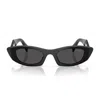 Prada Rectangular Sunglasses In Black