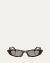 Prada Pr B16sf Acetate Oval Sunglasses