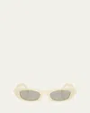 Prada 0pr B16s Angular Cat-eye Sunglasses In Neutral