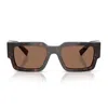 Prada 55mm Rectangular Sunglasses In Brown