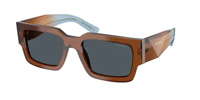 Prada Pr B17s 25f70b Occhiali Da Sole Marroni Per Uomo