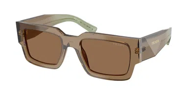 Prada Pr B17s 29e90f Occhiali Da Sole Marroni Per Uomo In Brown