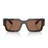 Prada Rectangle-frame Sunglasses In Brown