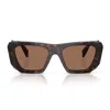 Prada 53mm Square Sunglasses In Brown