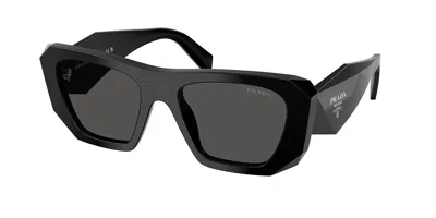 Prada Pr B18sf Vestibilità Orientale 16k08z Occhiali Da Sole Neri Per Donna In Black