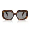 Prada 0pr B23s Oversized Square Tortoiseshell Sunglasses In Brown