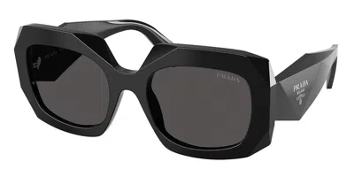 Prada Pr B23s 16k08z Occhiali Da Sole Neri Per Donna In Black