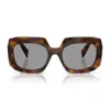 Prada 0pr B23s Oversized Square Tortoiseshell Sunglasses In Brown