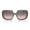 Prada Symbole Oversized-frame Sunglasses In Brown