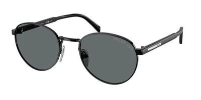 Prada Pr B51s Polarized 1ab5z1 Men's Sunglasses Black Size 53