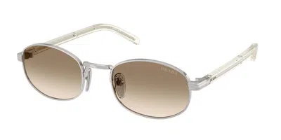 Prada Pr B53s 1bc80k Occhiali Da Sole Argentati Per Donna In Multi
