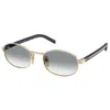 Prada Pr B53s Zvn02c 49mm Womens Oval Sunglasses In Gold