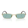 Prada Pr B54s 5ak40k Oro Sunglasses In Green