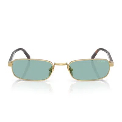 Prada Pr B54s 5ak40k Oro Sunglasses In Green