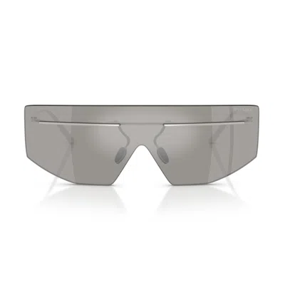 Prada Pr B55s 1bc60n Argento Sunglasses In Silver
