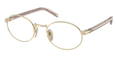 Prada Pr B55v Zvn1o1 Occhiali Da Vista Oro Per Donna (solo Montatura) In Gold
